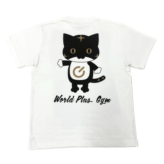 オリジナルTシャツ（ホワイト×ワールドニャン）